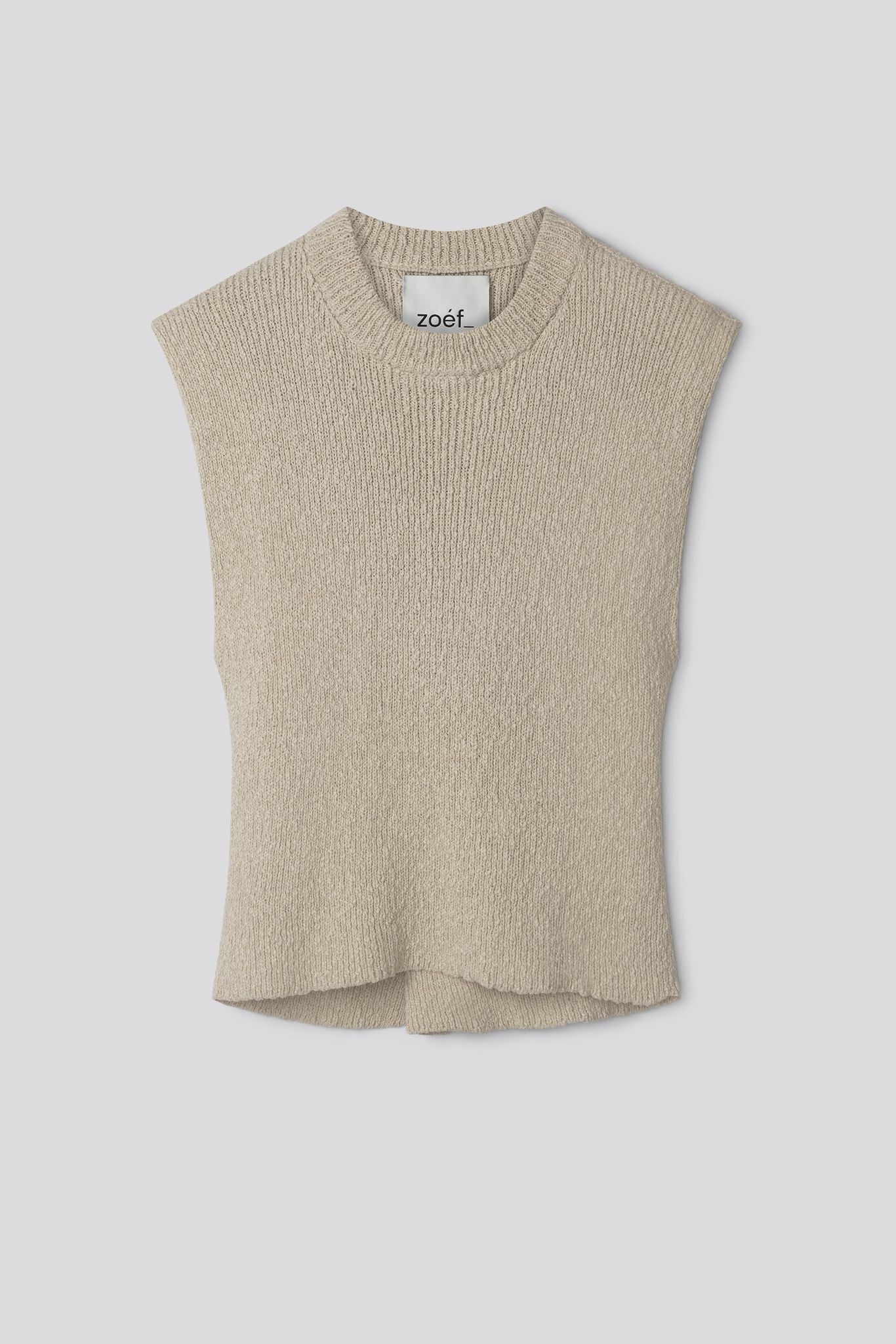 Elane Twisted Knitted Top - Sand