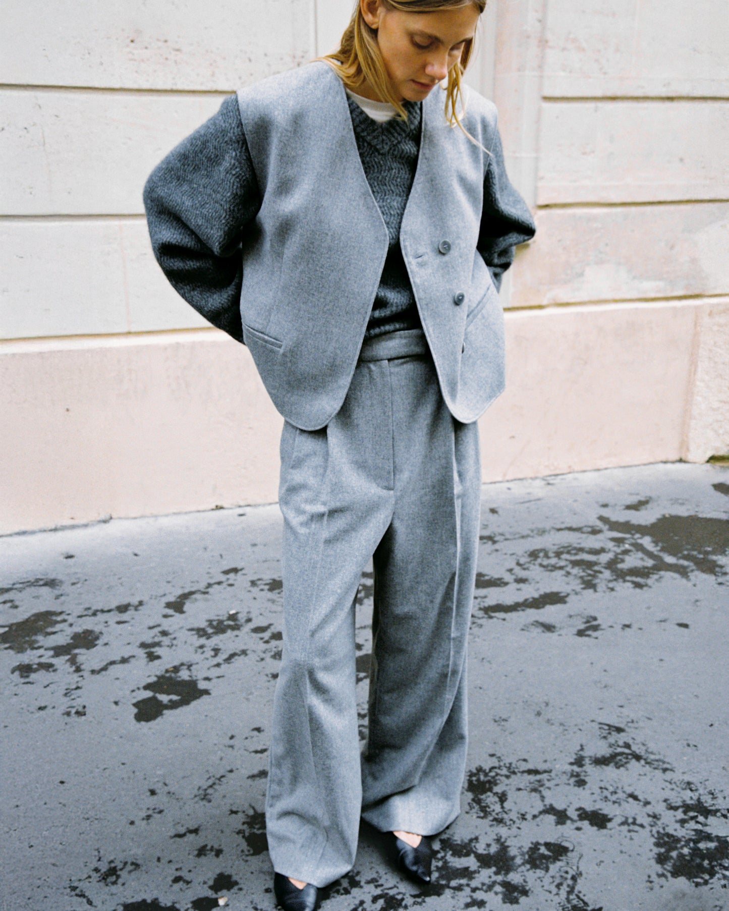 Lalune Trouser - Light Grey